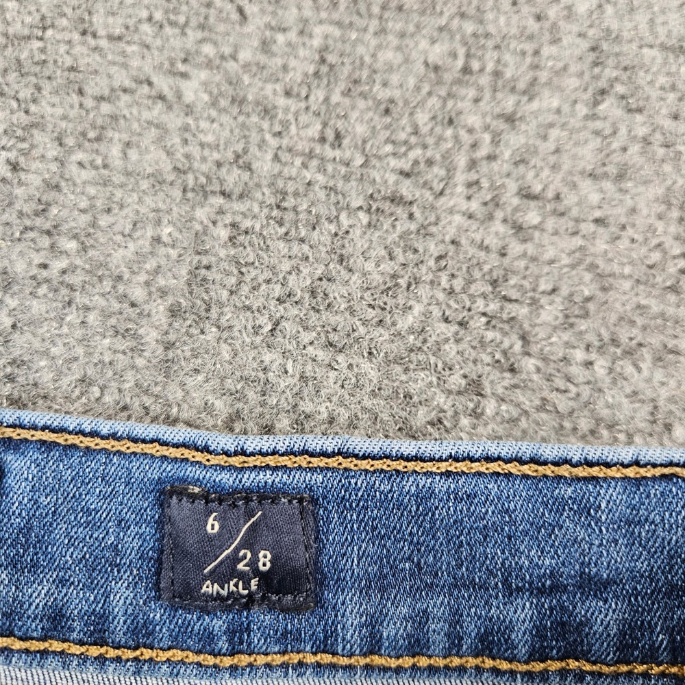 Lucky Brand Ava Mid Rise Skinny Ankle Jeans Medium Wash Blue Size 6/28 - Picture 6 of 10